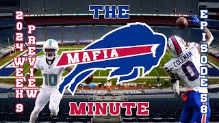 Miami Dolphins at BUFFALO BILLS 2024 NFL Week 9 GAME PREVIEW from The Mafia Minute GoBills [upl. by Gladdy]