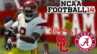 NCAA Football 14 USC Shocks Alabama [upl. by Waddington164]