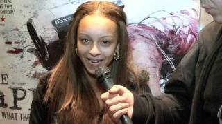 Paige Meade Interview for iFILM LONDON  THE TAPES PREMIERE LEICESTER SQ [upl. by Juetta]