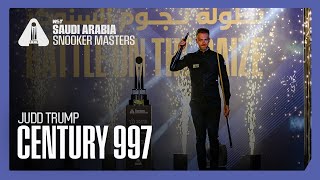 Judd Trump Moves To 9️⃣9️⃣7️⃣ Career Centuries  Saudi Arabia Masters 2024 [upl. by Fabiolas147]