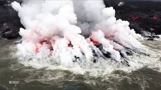 Kīlauea Volcano — Fissure 8 Flow From Vent to Sea [upl. by Enomad804]