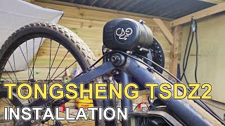 EASY TONGSHENG TSDZ2 MID MOTOR KIT INSATLLATION [upl. by Llenwad]