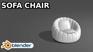 how to create a stylized sofa chair easily in blender [upl. by Athal204]