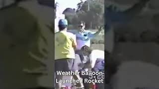 Rocket Launched from Weather Balloon Early Test Launch [upl. by Trey]