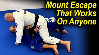 A Jiu Jitsu Mount Escape That Works Against Anyone by Xande Ribeiro [upl. by Socrates]