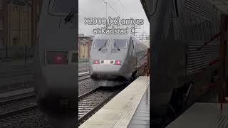 X2000 X2 arrives at Karlstad C [upl. by Ethyl]