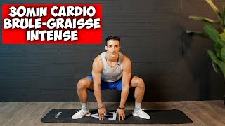 CARDIO 30MIN BRÛLEGRAISSE COMPLET À LA MAISON [upl. by Teragram857]