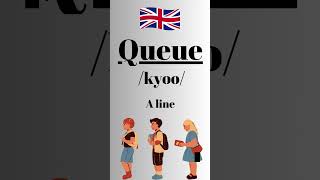 How to Pronounce Queue CorrectlyBritish Accent britishpronounciation english [upl. by Mabelle]