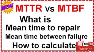 Easily Calculate MTBF MTTR and Availability  Heres How [upl. by Norbert]