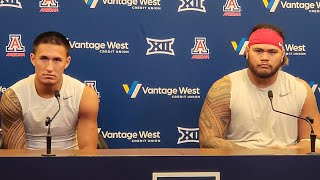 Arizona offensive unit Tuesday press conference [upl. by Ielhsa79]