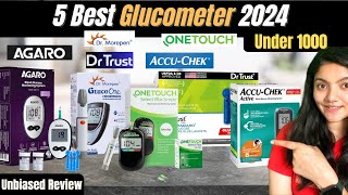 5 Best Glucometer in India 2024  Best Blood Sugar Testing Machine In India  Reviews amp Comparison [upl. by Evette]