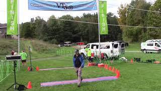 Vermont 50 Mountain Bike and Ultra Run finish Mount Ascutney VT 9262021 [upl. by Mazman]