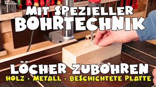 Spezielle Bohrtechnik Bohrlöcher einfach schließen  Löcher zubohren [upl. by Belcher]