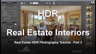 Creating HDR Real Estate Interior Photos Tutorial [upl. by Tterb106]