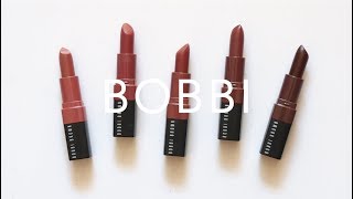 Bobbi Brown Crushed Lip Colours  Swatches and Review [upl. by Bertrando355]