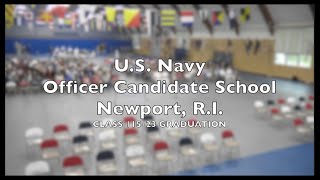 US Navy OCS Graduation Ceremony Class 11523 Video [upl. by Adall]