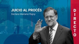 Mariano Rajoy declara como testigo en el juicio al procés 27022019 COMPLETA [upl. by Eidnam661]