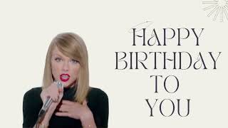 Happy Birthday Song for Taylor Swift Fan [upl. by Armmat]