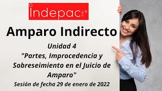 4 Amparo IndirectoPartes Improcedencia y Sobreseimiento en el Juicio de Amparo [upl. by Goodden]