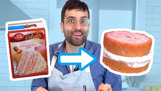 How to Make your BOX CAKE Taste HOMEMADE • JonnyCakes [upl. by Candide]