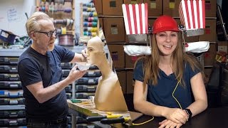 Adam Savage and Simone Giertz Make a Popcorn Machine [upl. by Roshan516]