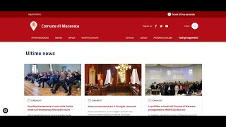 Nuovo sito del Comune di Macerata [upl. by Lebazej]