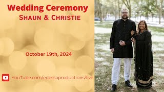 Shaun amp Christie Wedding Ceremony [upl. by Philbin140]