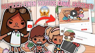 EMMA UND NELLY ERÖFFNEN HEIMLICH EINEN YOUTUBE KANAL 😱  PART 1  SPANNENDE GESCHICHTE  TOCA STORY [upl. by Islean]