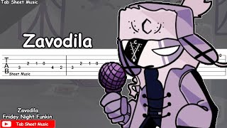 Zavodila  Friday Night Funkin MidFight Masses Guitar Tutorial [upl. by Dnana986]