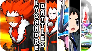 Pokémon X and Y  All Team Flare Boss Lysandre Battles 1080p60 [upl. by Courtland58]