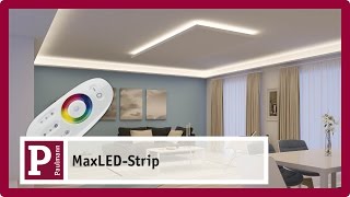 Indirekte blendfreie LED Raumbeleuchtung mit MaxLED Strips [upl. by Trebor]