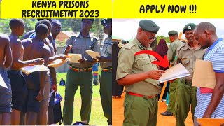 😲HURRY HURRY Kenya Prisons Recruitment 2023 How to Apply For the Kenya Prisons Mass Recruitment [upl. by Nerred]