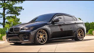 BMW X6 Modified Build Overview  Bagged and Carbon Fiber Interior Install [upl. by Dallis635]