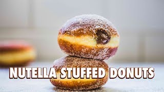 Nutella Stuffed Donuts Bomboloni [upl. by Huldah]