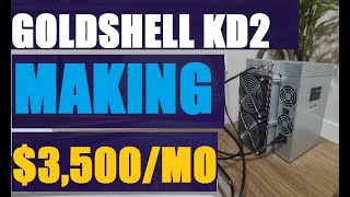 Goldshell Kd2 miner Profitability reviews  Why you should mine Kadena GoldshellKd2 [upl. by Neelcaj438]