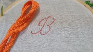 How to Embroider Alphabetical letters Stitches for embroidered lettering tutorial Part1 [upl. by Adnama]