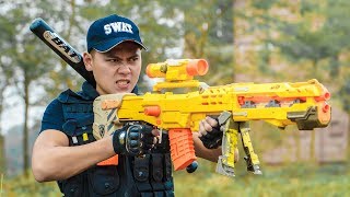 LTT Game Nerf War  Winter Warriors SEAL X Nerf Guns Fight Criminal group Rocket Immortals Human [upl. by Pero]