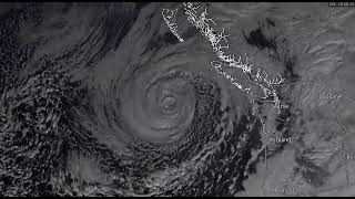 Bomb Cyclone off Pac Coast 11202024 [upl. by Mose]