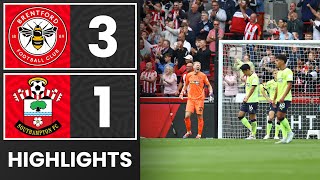 HIGHLIGHTS Brentford 31 Southampton  Premier League [upl. by Stich269]