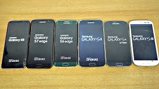 Samsung Galaxy S8 vs S7 vs S6 vs S5 vs S4 vs S3  Speed Test 4K [upl. by Acemat]