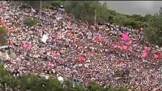 Telangana march Thousands of protesters defy deadline [upl. by Stiles]