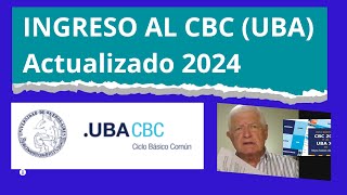 Cómo es la INSCRIPCIÓN en el CBC UBA 2024 [upl. by Oballa]