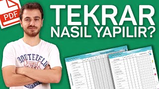 Tekrar Nasıl Yapılır Ben Sınava Nasıl Hazırlandım [upl. by Joung]