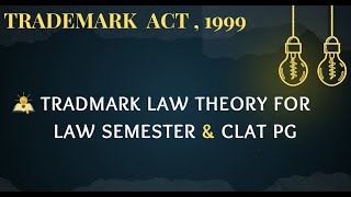 Trademark Law For LLB Exams SourceBook VK Ahuja  CLAT PG LLM  National Treatment Doctrine UGC [upl. by Aurie]