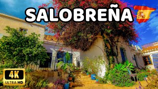 🇪🇦4K SALOBREÑA  The Most Beautiful White Villages in Andalucía Spain  Pueblos Mágicos de España [upl. by Lyman]