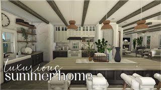 Bloxburg  Luxurious TwoStory Summer Family Home  Roblox  House Build [upl. by Hedvige]