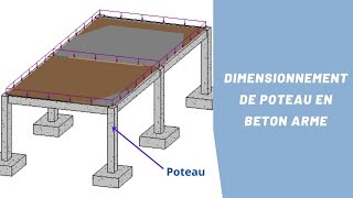 Dimensionnement de poteau en Béton armé  Partie 1  Coffrage [upl. by Sabino]