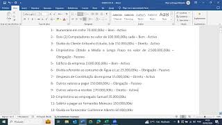 CLASSIFICAÇÃO DOS ELEMENTOS PATRIMONIAS BENS DIREITOS OBRIGAÇÕES ACTIVO E PASSIVO  AULA Nº 4 [upl. by Elidad]