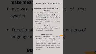 Experiential Metafunction in Systemic Functional Linguistics [upl. by Benjie]