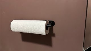 See it Installed  Self Adhesive DEKAVA Paper Towel Holder [upl. by Ddal184]